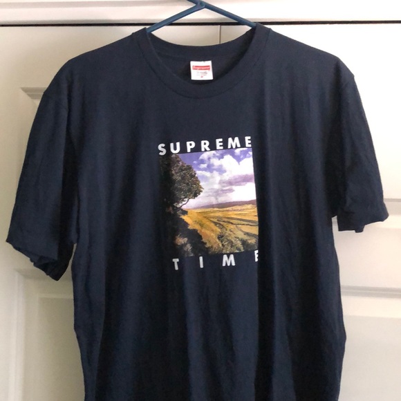 supreme time tee black
